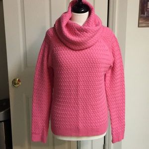 New York & Co Cowl Neck Pink Sweater